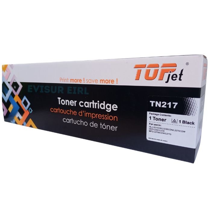 TONER COMPATIBLE BROTHER TN-217 NEGRO PARA BROTHER HL-L3230CDW, L3550CDW