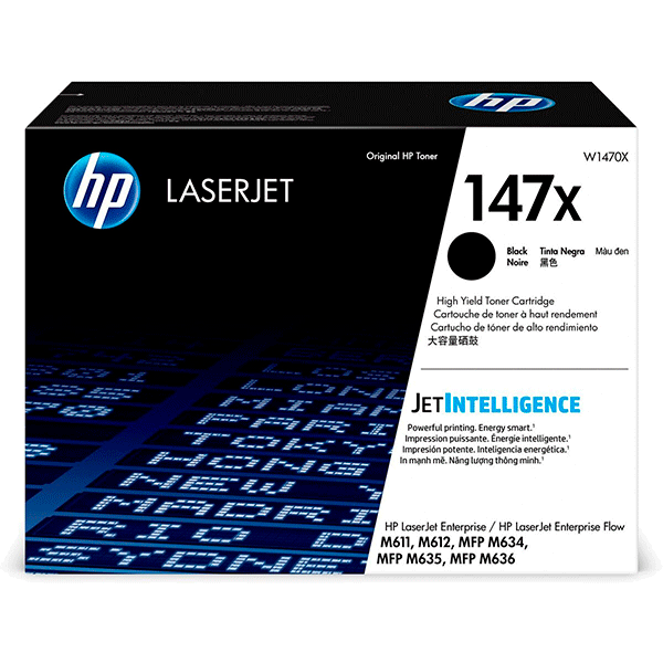 TONER HP 147X NEGRO (W1470X) PARA M610, M611, M635, M636