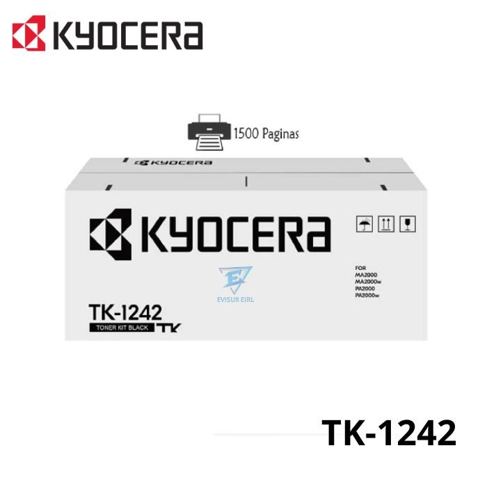 TONER KYOCERA TK-1242 NEGRO, PARA (MA200W) ORIGINAL
