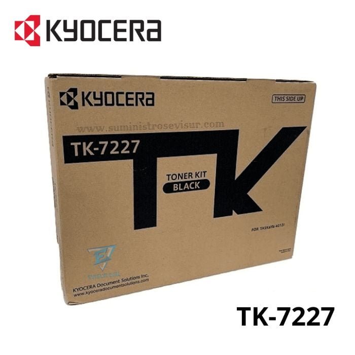 TONER KYOCERA TK-7227 NEGRO 35,000 PAGINAS ORIGINAL