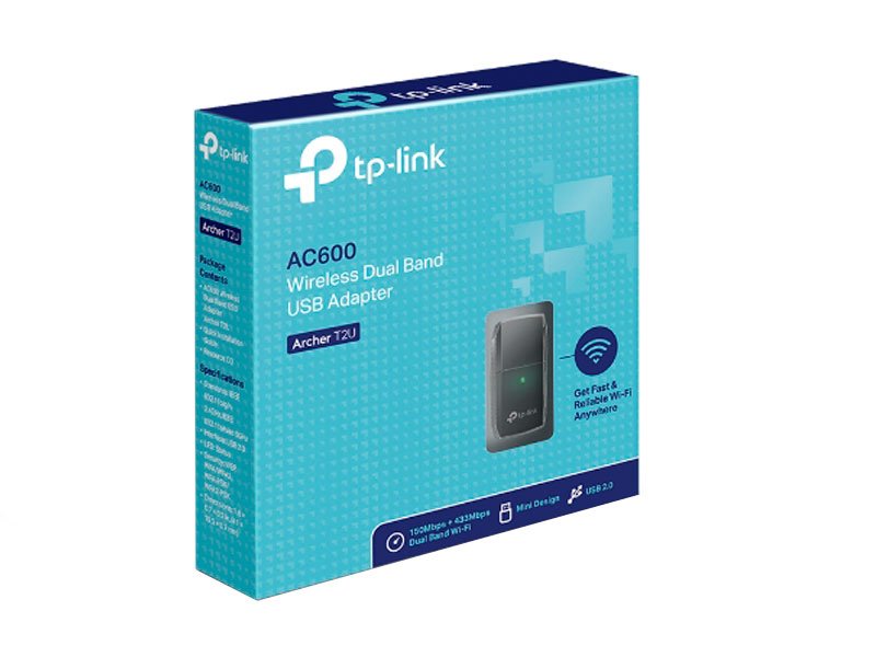 ADAPTADOR TP-LINK AC600 DOBLE BANDA T2U