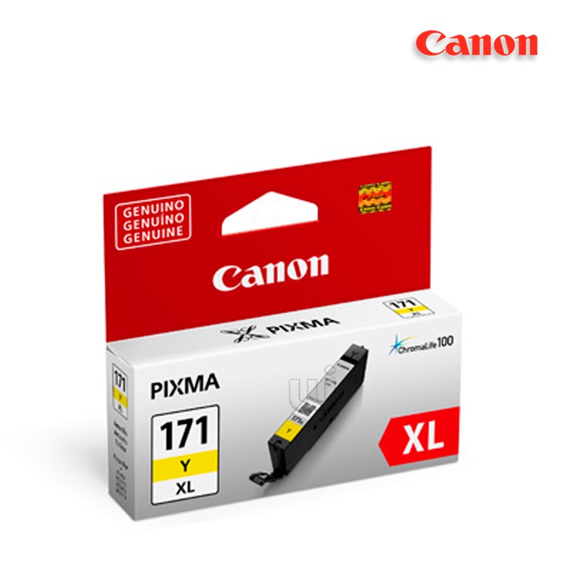 Tinta Canon CLI-171XL Yellow 10.8ML 550Pag MG5710 MG6810