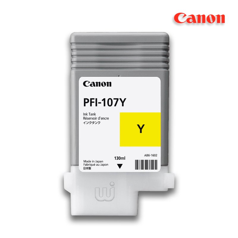 Tinta Canon PFI-107Y Yellow 130ML iPF680 iPF685