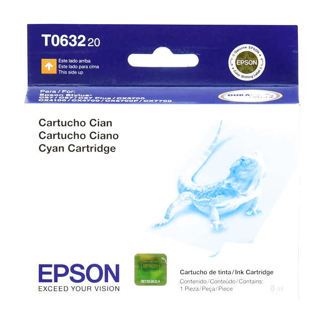 Tinta Epson T063220 Cyan 250 Pag