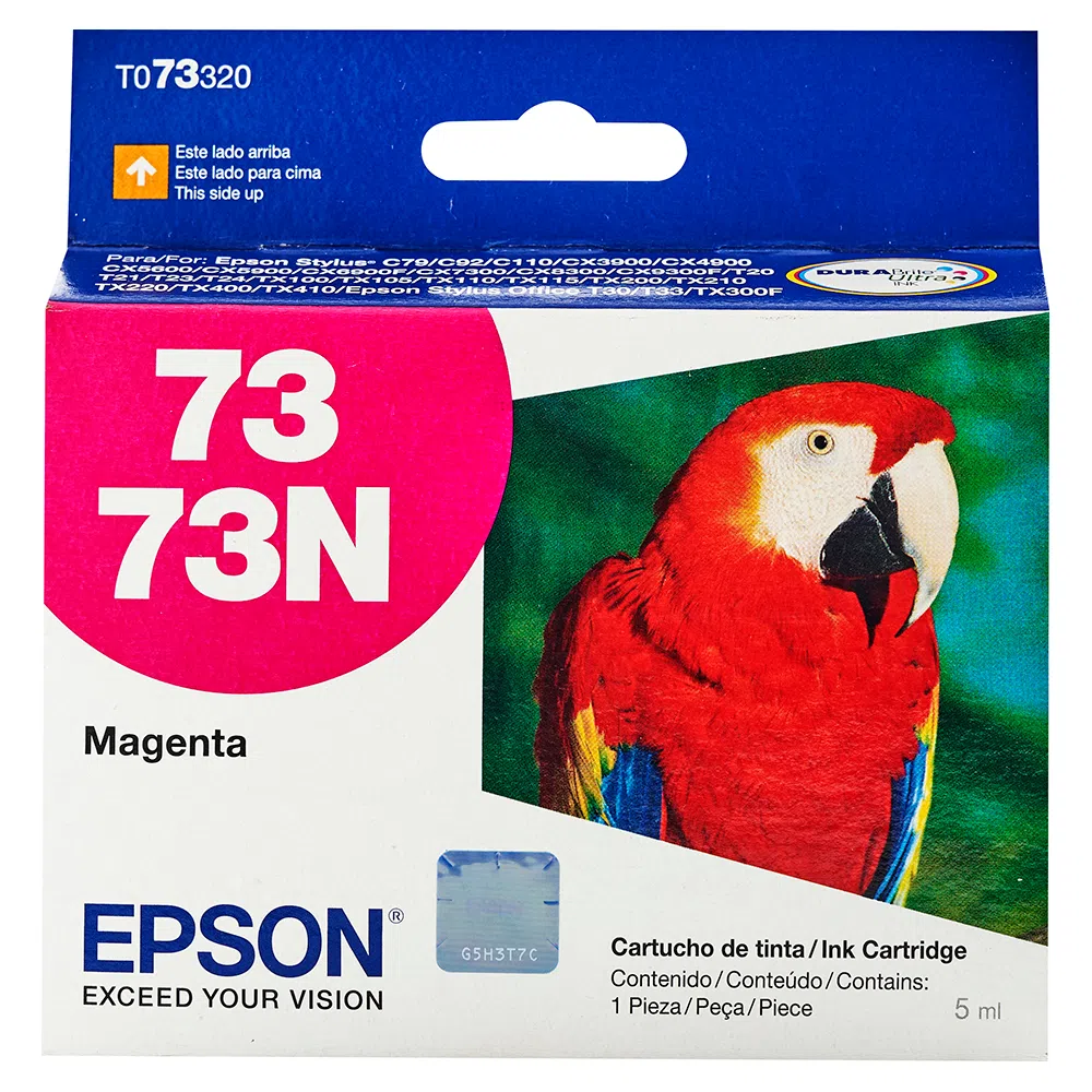 Tinta Epson T073320 (73N) Magenta 350 Pag