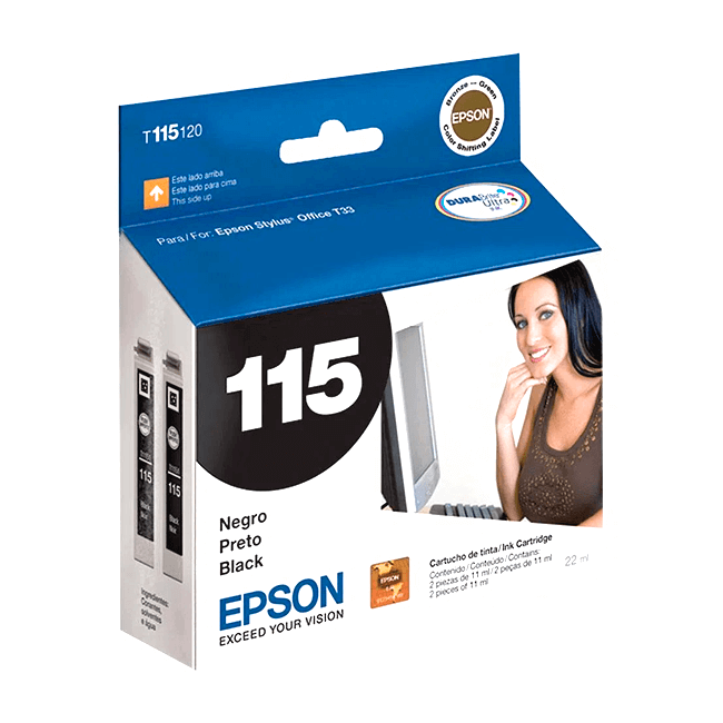 Tinta Epson T115120 (115) Negro 790 Pag