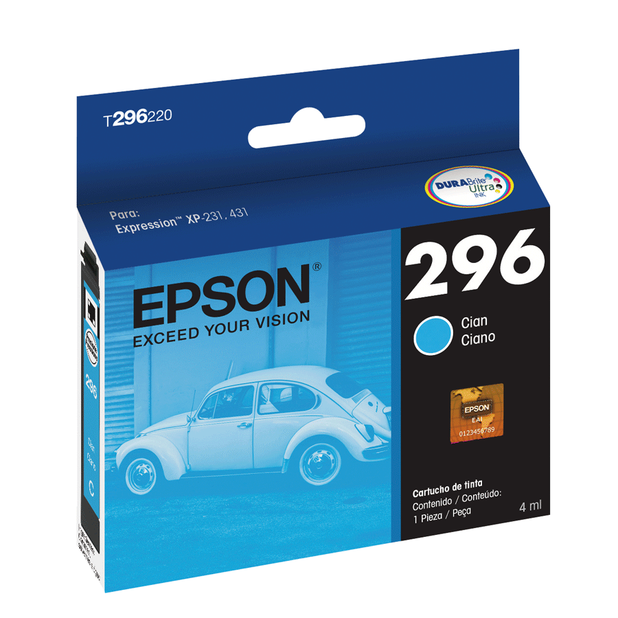 Tinta Epson T296220 (296) Cyan 250 Pag