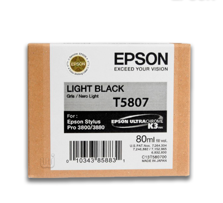 Tinta Epson T580700 Light Black (80ML)  720 Pag