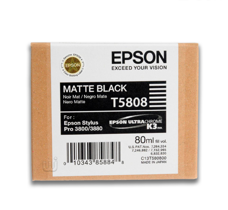 Tinta Epson T580800 Matte Black (80ML)  720 Pag
