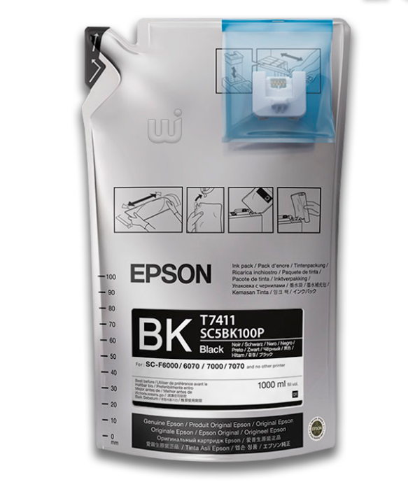 Tinta Epson T741100 Negro 1LT SureColor SC-F6000