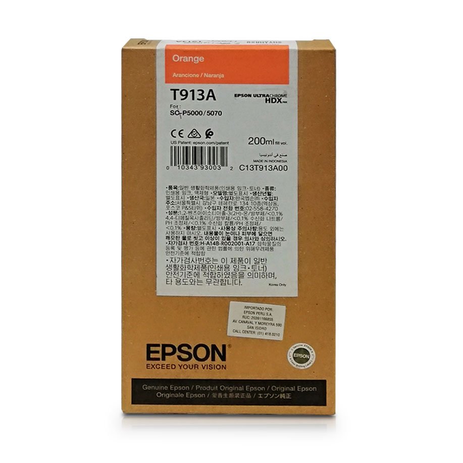 Tinta Epson T913A00 Orange (200ML)