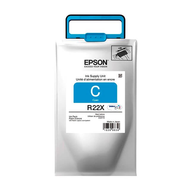 Tinta Epson TR22X220 (R22X) Cyan 20,000 Pag. WF-R8590