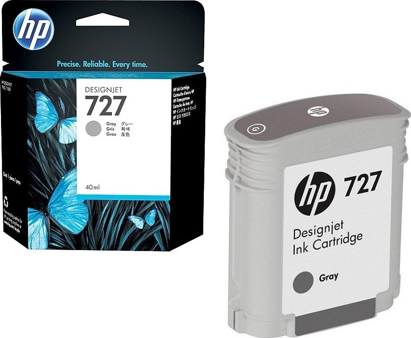 Tinta HP B3P18A (727) Gray 40ML DesignJet T1500