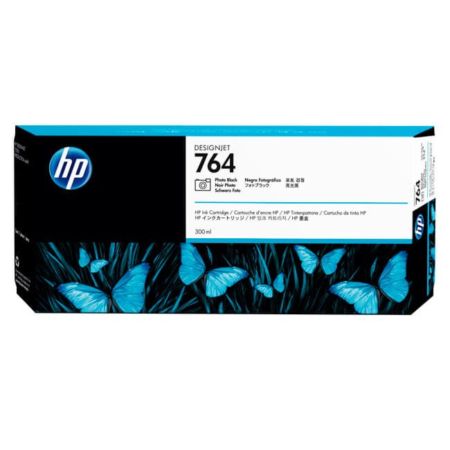 Tinta Hp C1Q17A DesignJet  (764A) Photo Black de contenido 300ML.