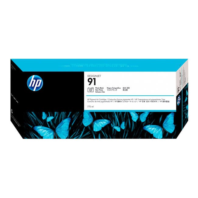 Tinta HP C9465A (91) Photo Black 775ML  Designjet Z6100