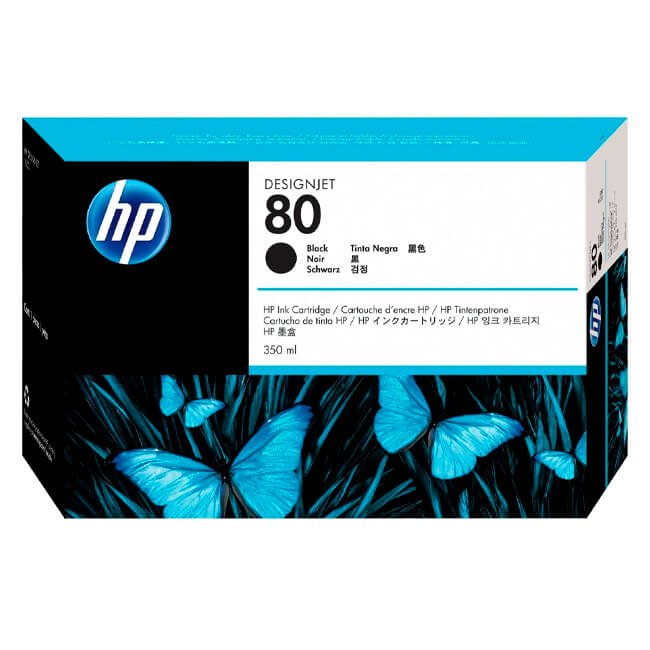 Tinta Hp C4871A (80) Negro 350ML DesignJet 1050