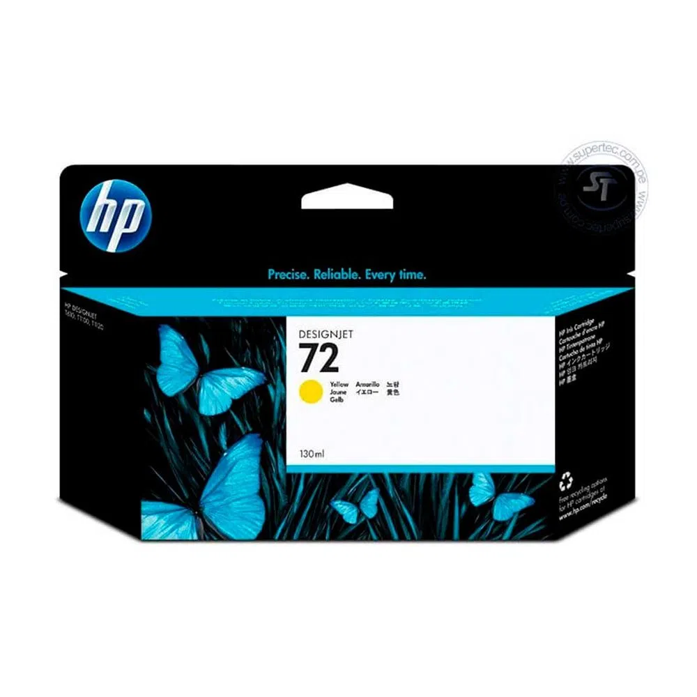 Tinta Hp C9373A (72) Yellow 130ML DesignJet T610