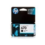Tinta Hp CZ113AL (670) Negro 250Pag.