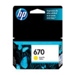 Tinta Hp CZ116AL (670) Yellow 300 Pag.