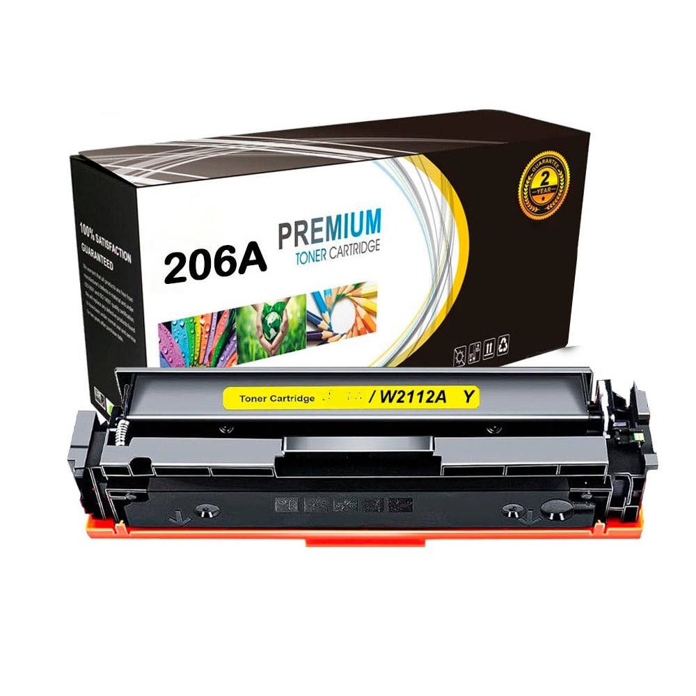 Tóner Compatible HP 206A Yellow W2113A para HP M255 / M282 / M283 | 1,250 Páginas