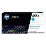 Toner Hp CF451A Cyan LaserJet Enterprise  (655A) con Rendimiento para 10,500p Paginas.