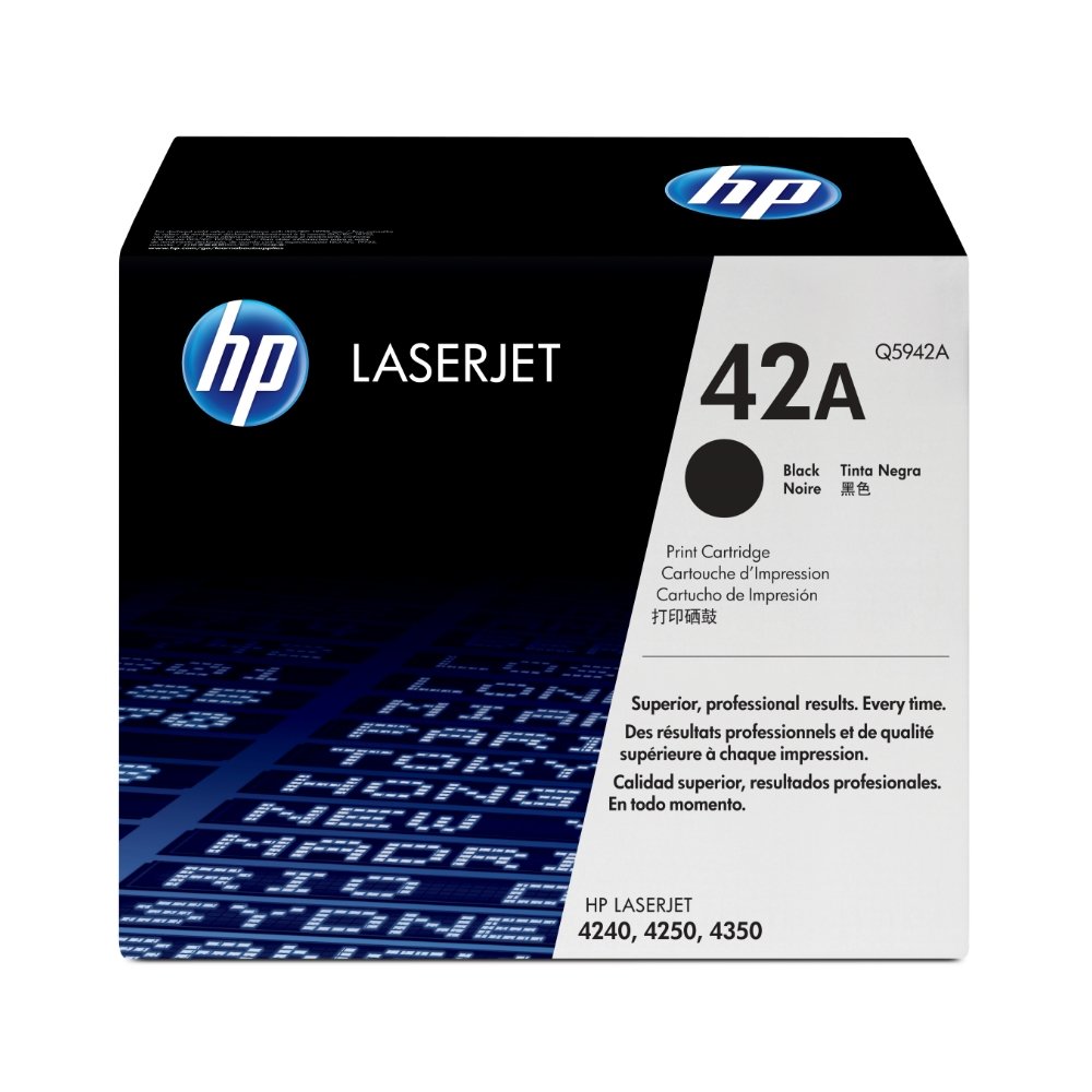 Tóner Hp 42A (Q5942A) Negro 10,000 Pag LaserJet Pro 4240n
