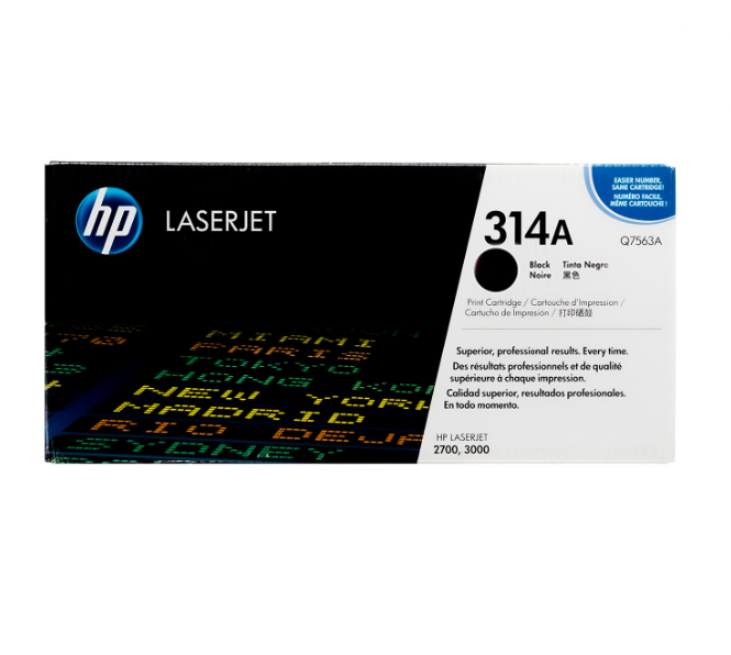 Tóner Hp 314A (Q7560A) Negro 6,500 Pag LaserJet 2700