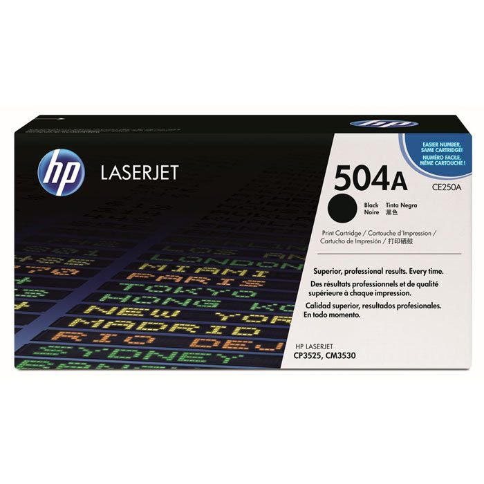Toner Hp 504A (CE250A) Negro 5,000 Pag LaserJet Color CM3530