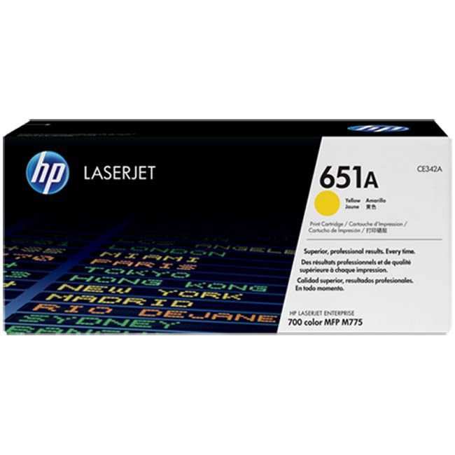 Toner Hp 651A (CE342A) Yellow 16,000 Pag LaserJet Pro M775dn