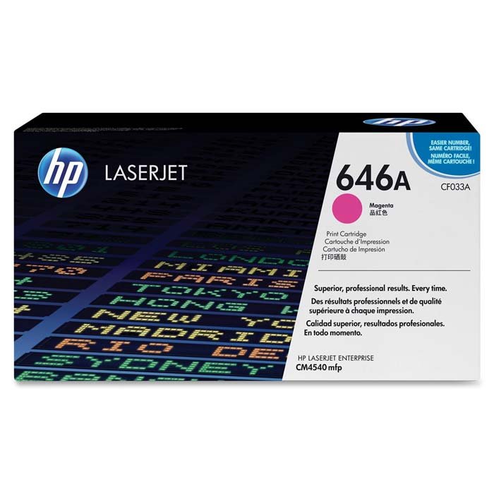 Toner Hp 646A (CF033A) Magenta 12,500 Pag LaserJet Pro CM4540