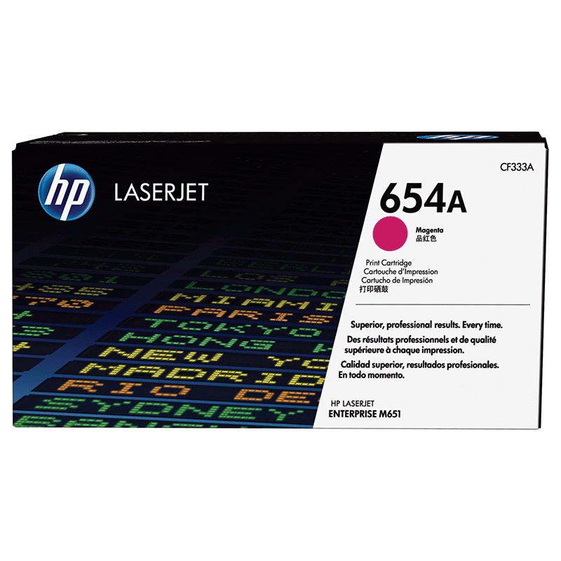Tóner Hp 654A (CF333A) Magenta 15,000 Pag Color LaserJet Enterprise M651dn
