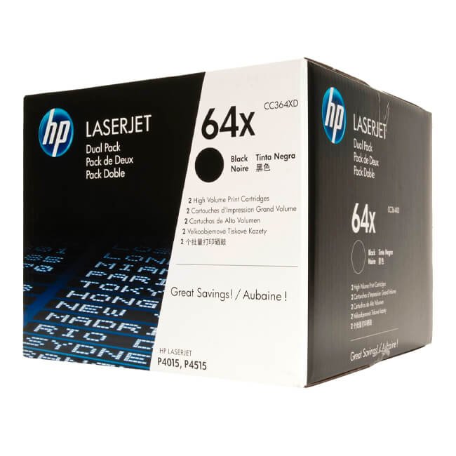 Toner Hp 64XD (CC364XD) Negro 24,000 Pag Laserjet P4014dn