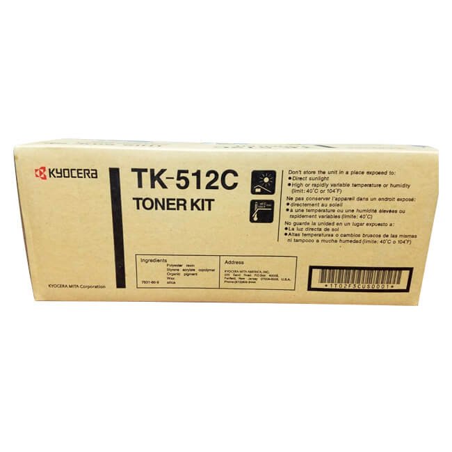 Tóner Kyocera TK-512C Cyan 8,000pag