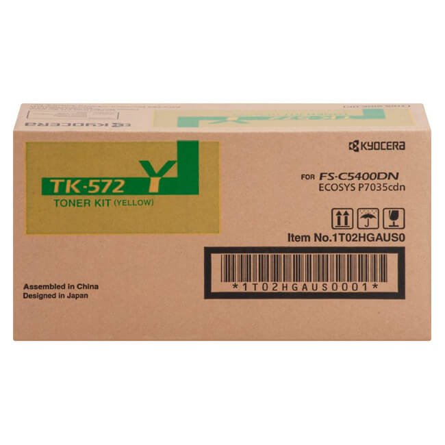 Tóner Kyocera TK-572Y Yellow 12,000pag