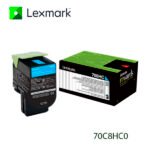 Tóner Lexmark 70C8HC0 Cyan 3,000pag