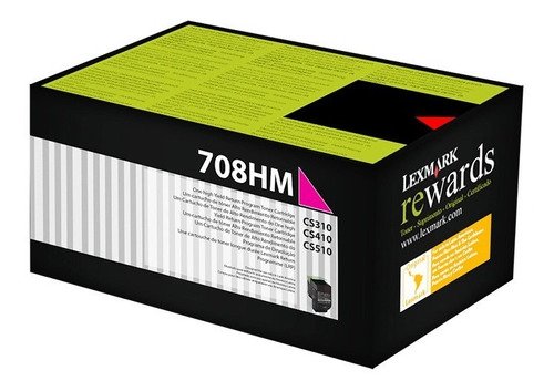 Tóner Lexmark 70C8HM0 Magenta 3,000pag