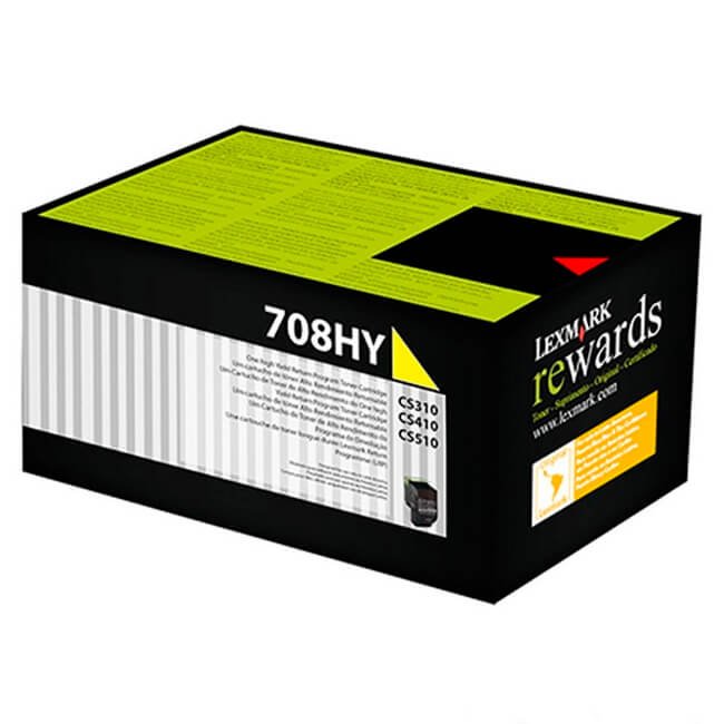 Tóner Lexmark 70C8HY0 Yellow 3,000pag