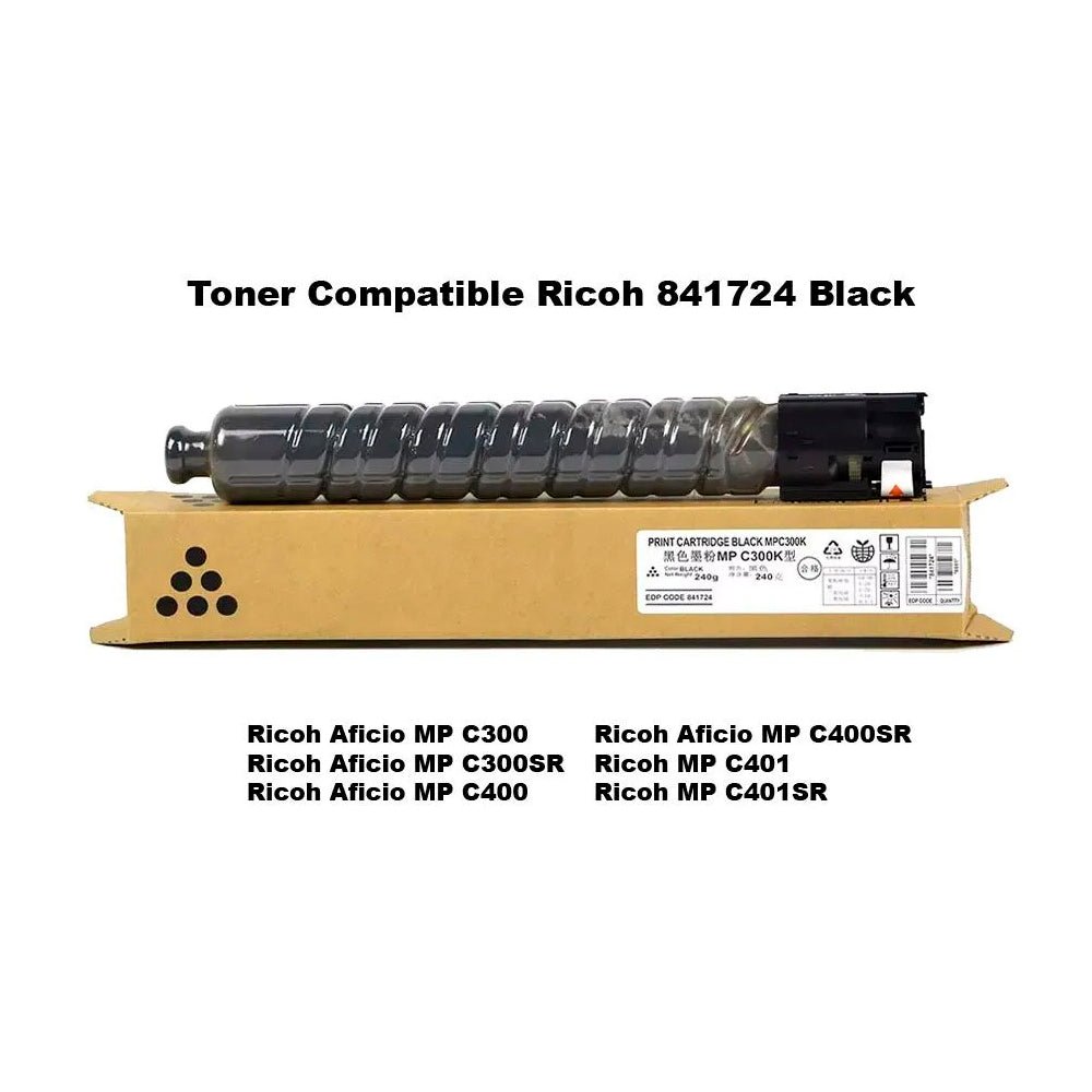 Toner Ricoh 841724 Black Mp C300/C400/C401 8.3 Kpg