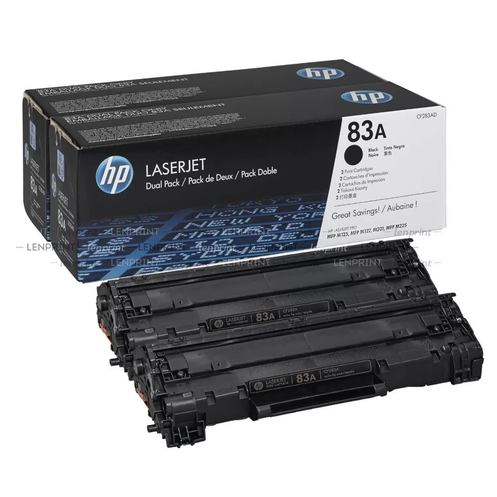 Toner hp 83AD (CF283AD) Negro Dual Pack 1,500 Pag LaserJet Pro MFP M127