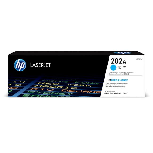 Toner Hp 202A CF501A Cyan,  LaserJet Pro M254DW