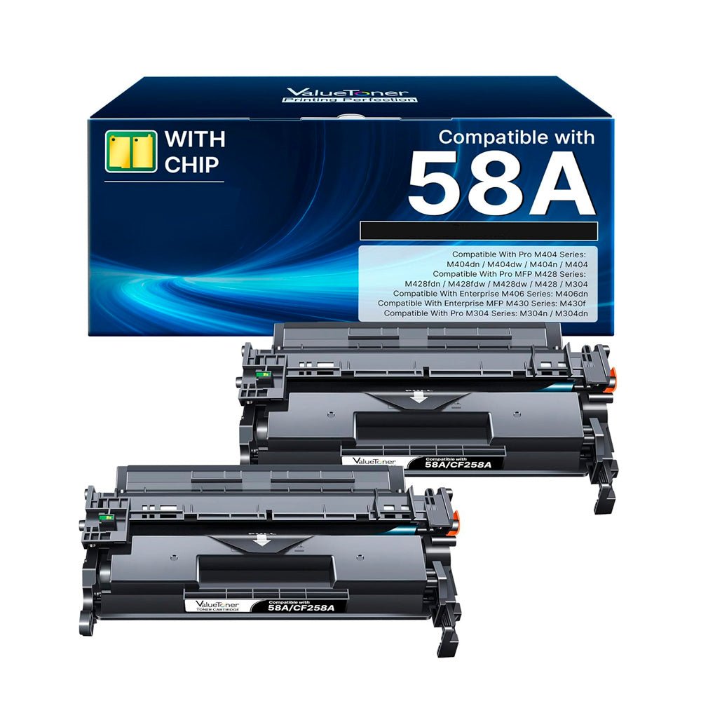 Tóner Compatible HP 58A CF258A – 3,000 Páginas para HP LaserJet Pro M404 / M428