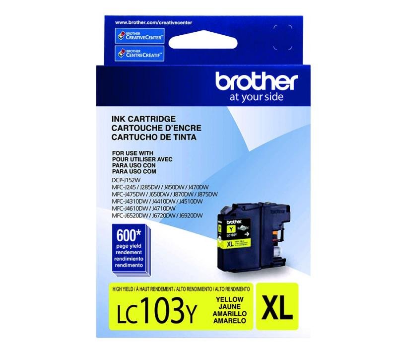 Tinta Brother LC-103Y Yellow 600 paginas