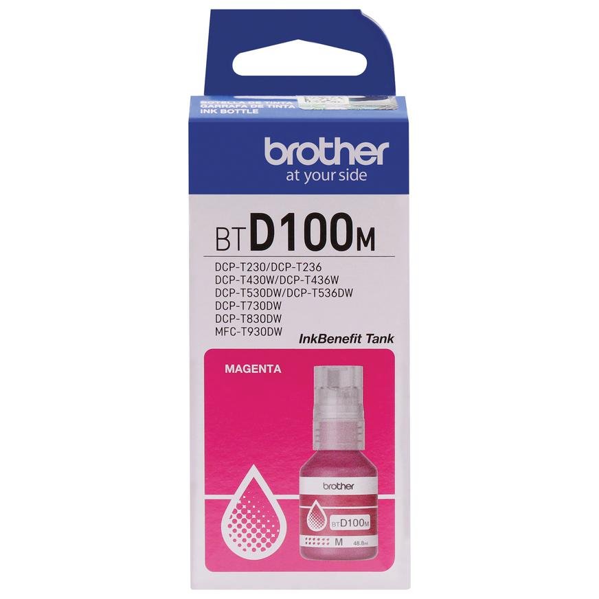 TINTA BROTHER BTD100M MAGENTA DCP-T230/430W/436W