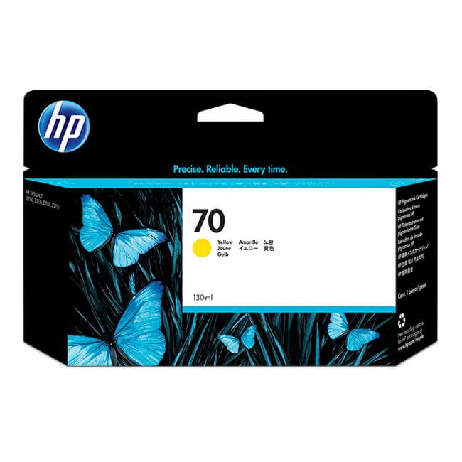 Tinta HP C9454A (70) Yellow 130ML DesignJet Z2100