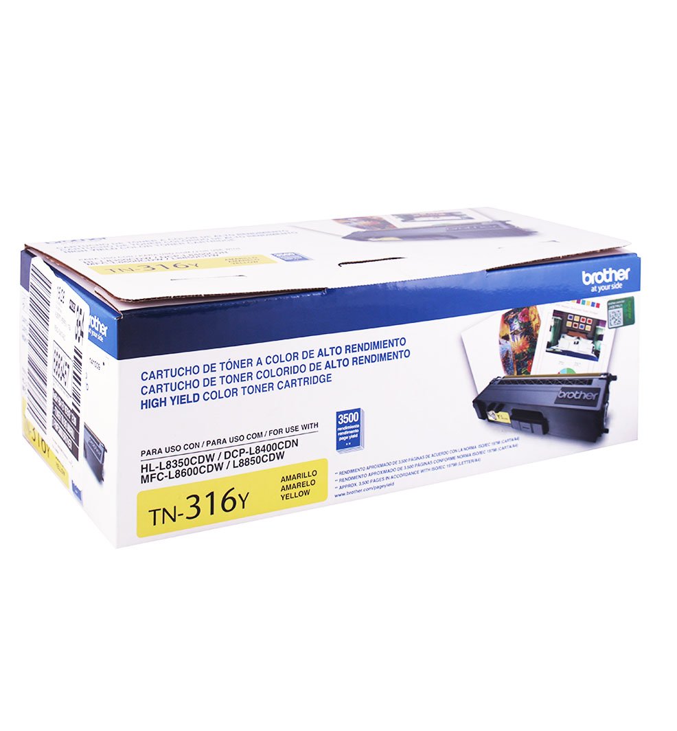 Toner Brother TN-316Y yellow, Rendimiento 3,500pg