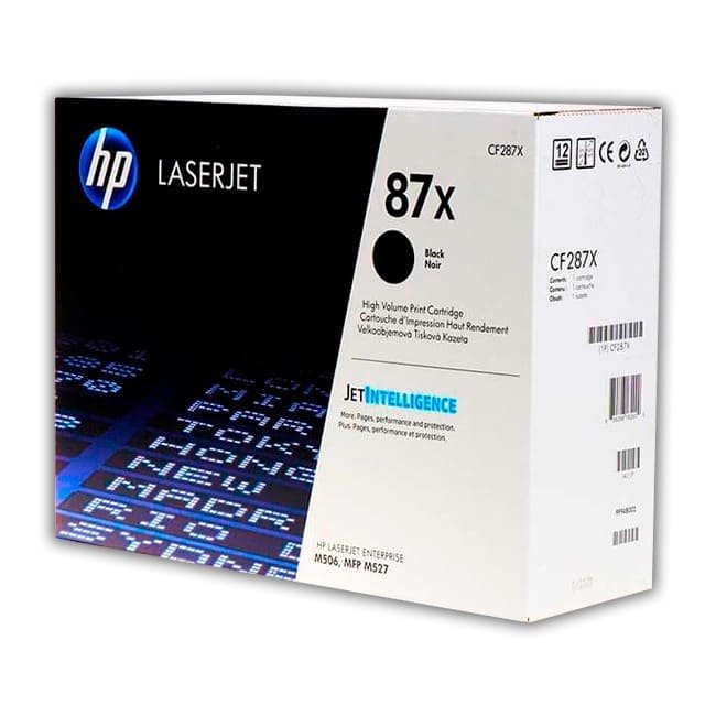 TONER HP 87X (CF287X) L.J.E. M506 NEGRO 18K PAG
