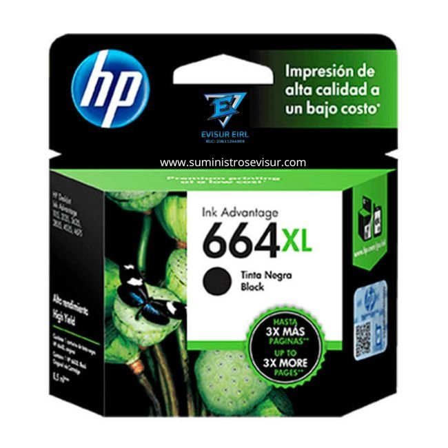 TINTA HP 664XL NEGRO F6V31AL Ink Advantage 1115, 2135,